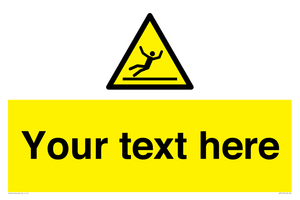 Custom Figure Slipping Sign